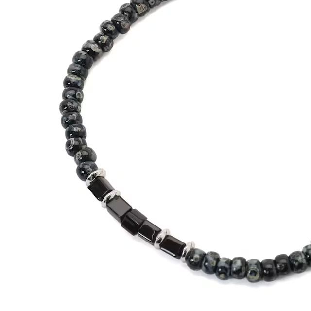 【残り一点】ビーズブレスレット_B(BLACK)