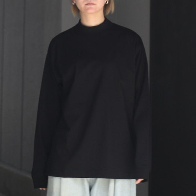 ATON - 【残りわずか】Supima Air 12/- Cotton Mockneck Pullover