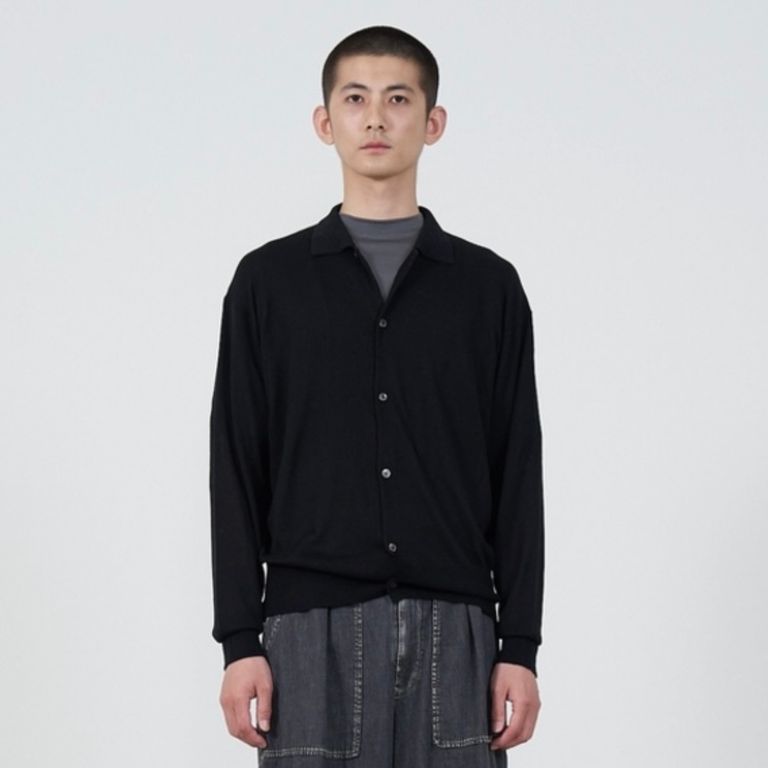 YOKE - 【残り一点】Silk Cashmere Sheer Shirt Cardigan | ACRMTSM 