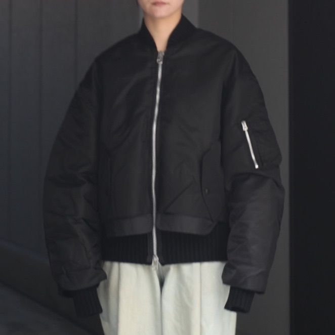 【残り一点】Connected Rib Knit Flight Jacket