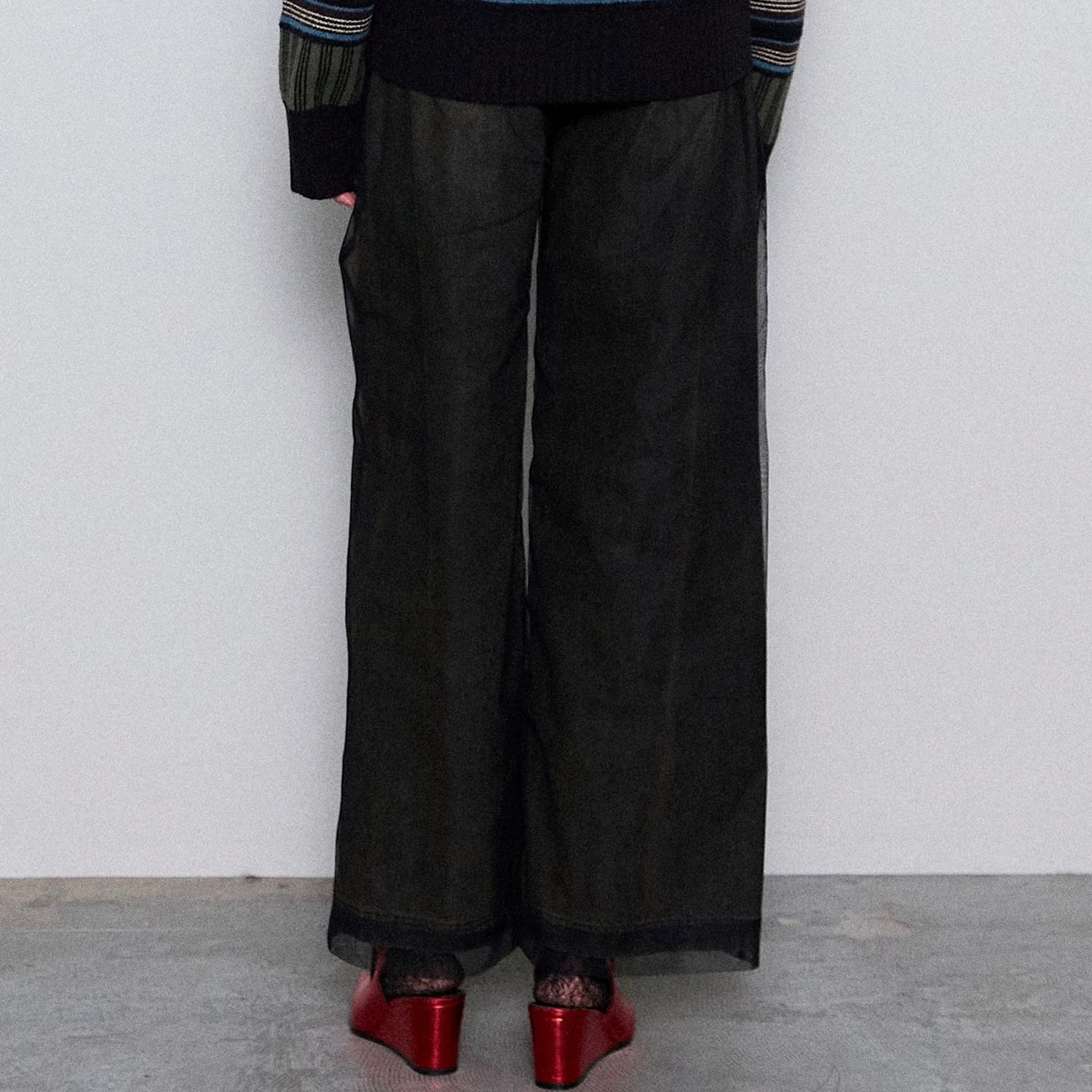 【残り一点】Tulle Layer Denim Pants