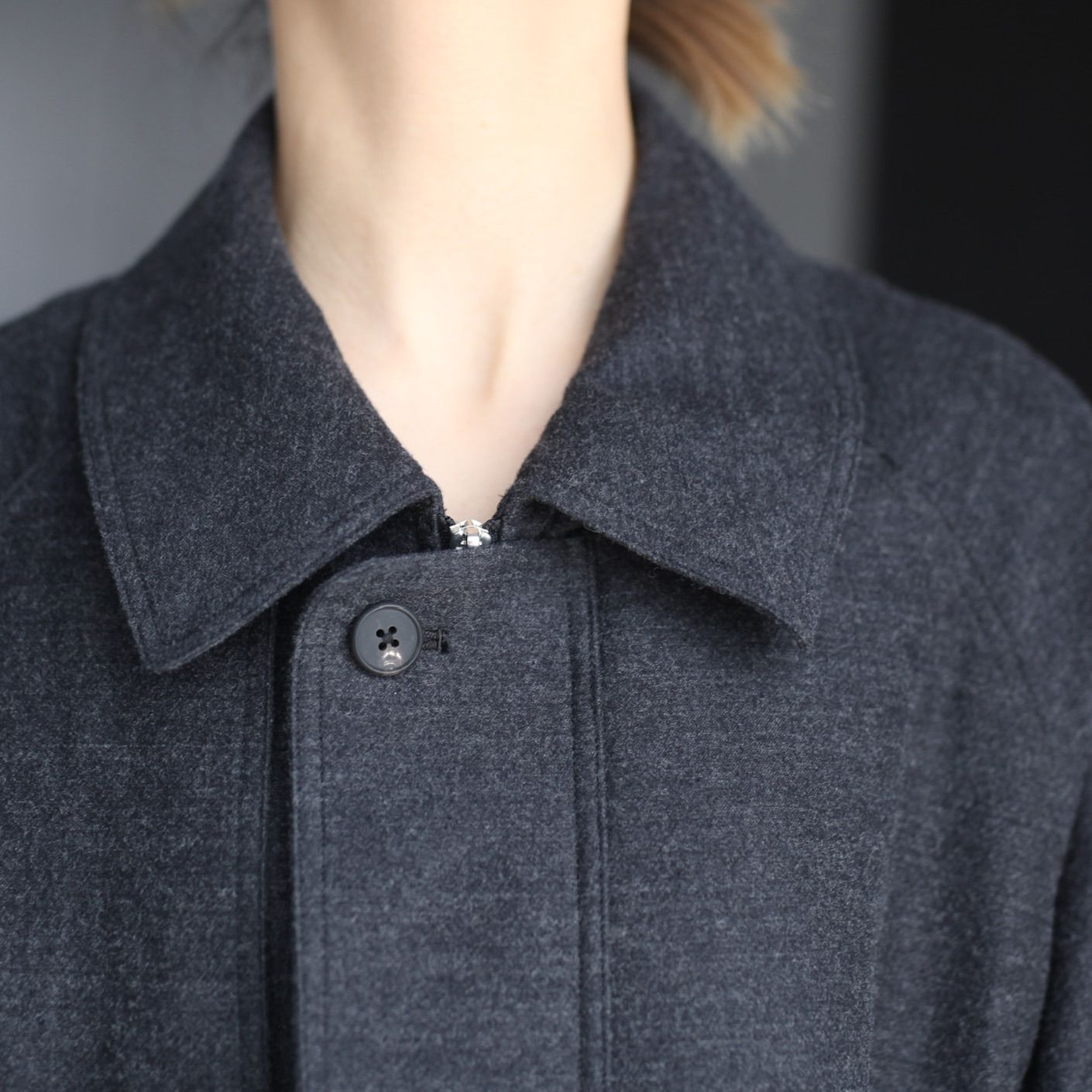 stein - 【残りわずか】Oversized Harrington Zip Jacket(WOOL