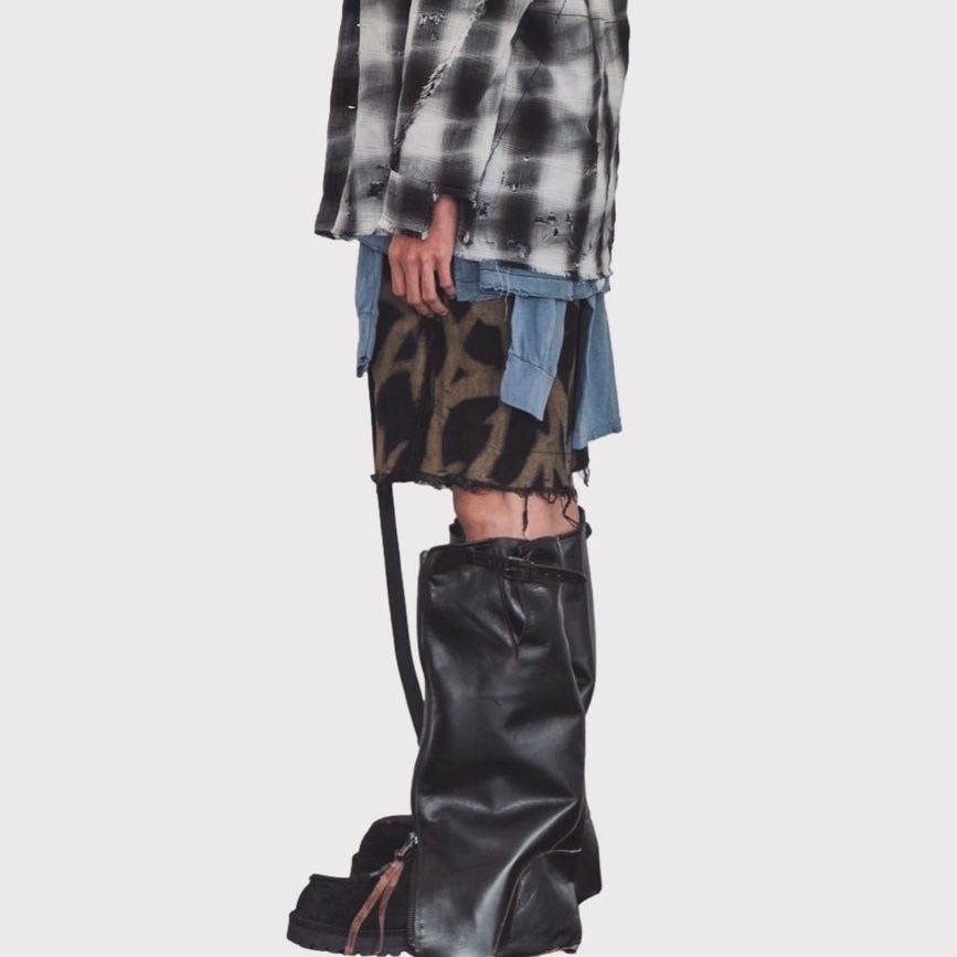【残り一点】Slash Seam Twist Buggy Jeans(SHADOW ASAT)