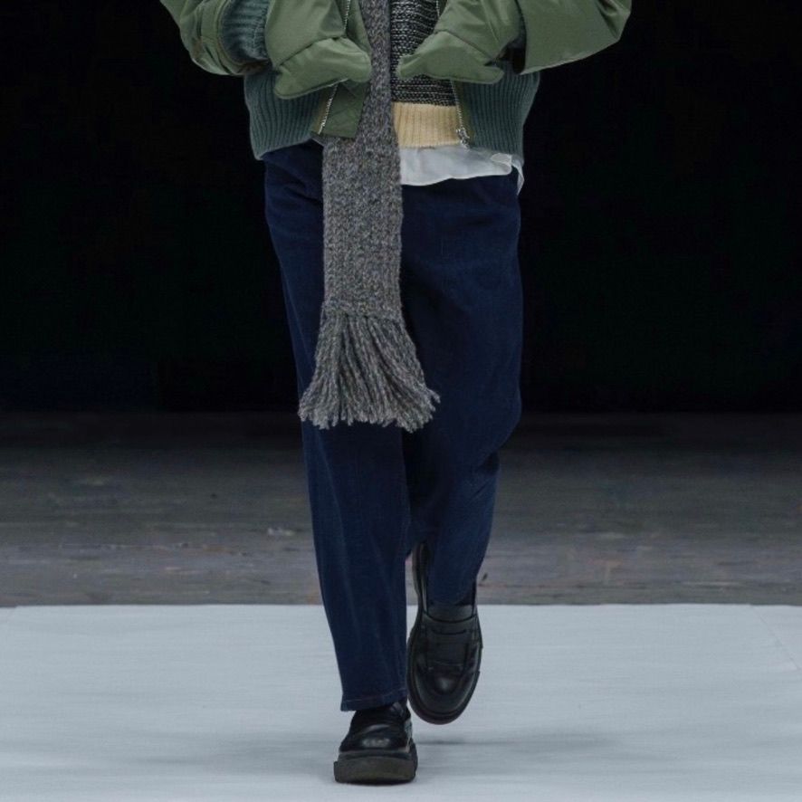 パンツ YOKE. 3PLEATED WIDE-LEG TROUSERS Denim 3Pleated Wide-Leg Trousers – YOKE