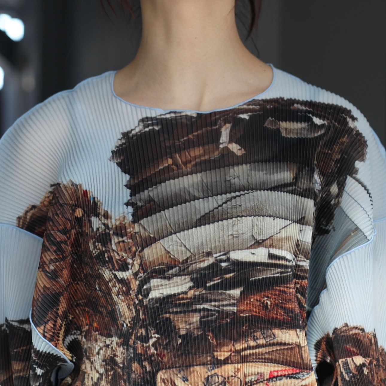 【残り一点】Sheer Graphic Relax Top