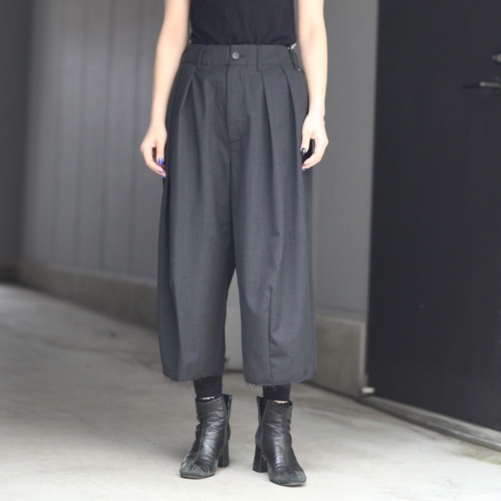 【残り一点】ウォッシャブルツイルワイドパンツ