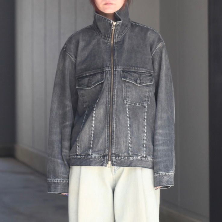 【残り一点】12.5OZデニムブルゾン(USED)