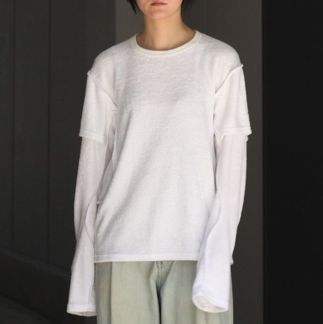 NVRFRGT - 【残りわずか】Terry Double Layer Long Sleeve T
