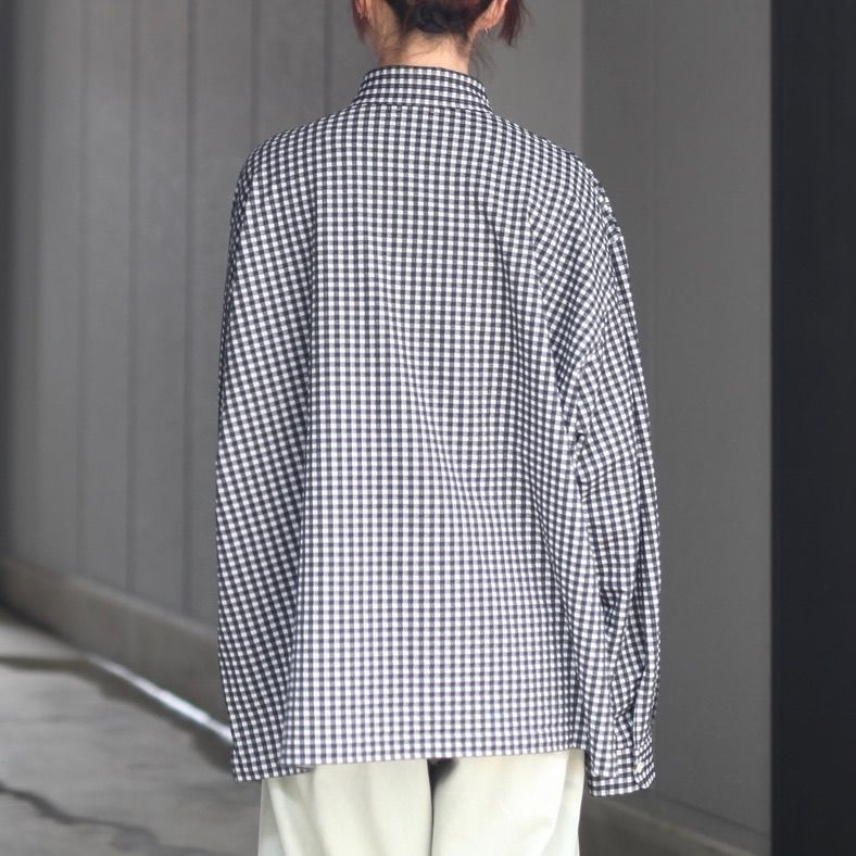 【残り一点】36G Wool Check Balise Shirt