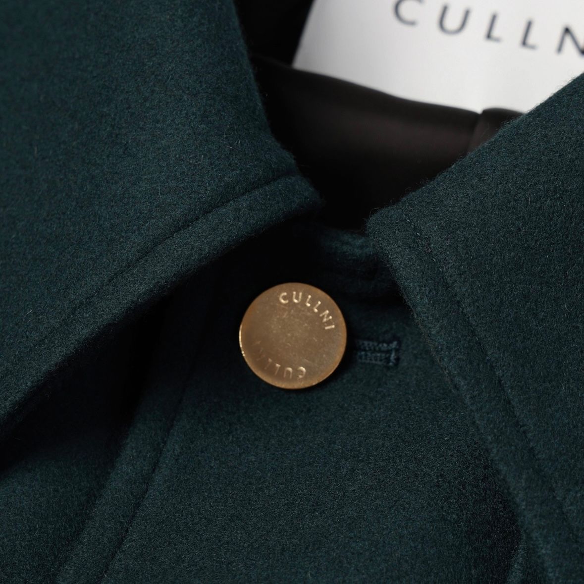 【残り一点】Lamb Wool Melton Layered Long Coat