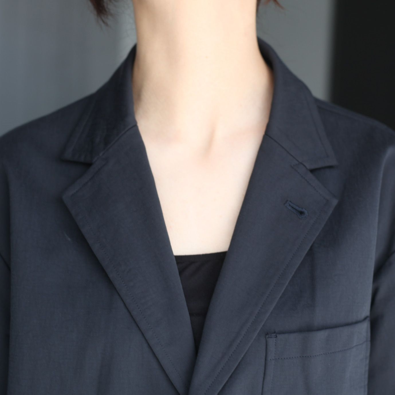【残り一点】36G Econyl Solid Single Jacket