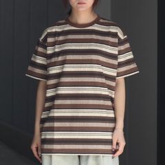 【残り一点】Cracked Stripe Tee