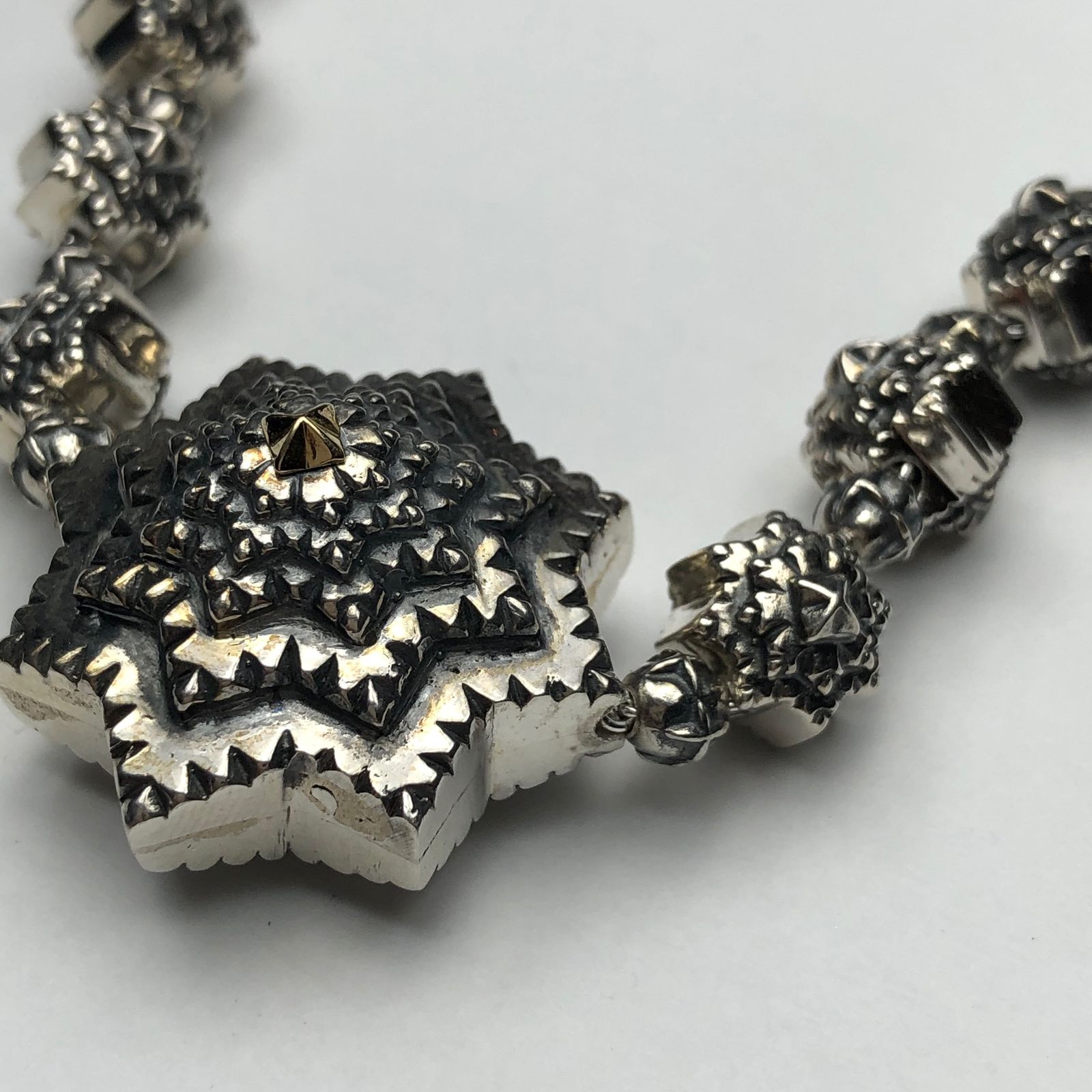【お取り寄せ注文可能】Flower Element Long Neckless(SILVER×GOLD)