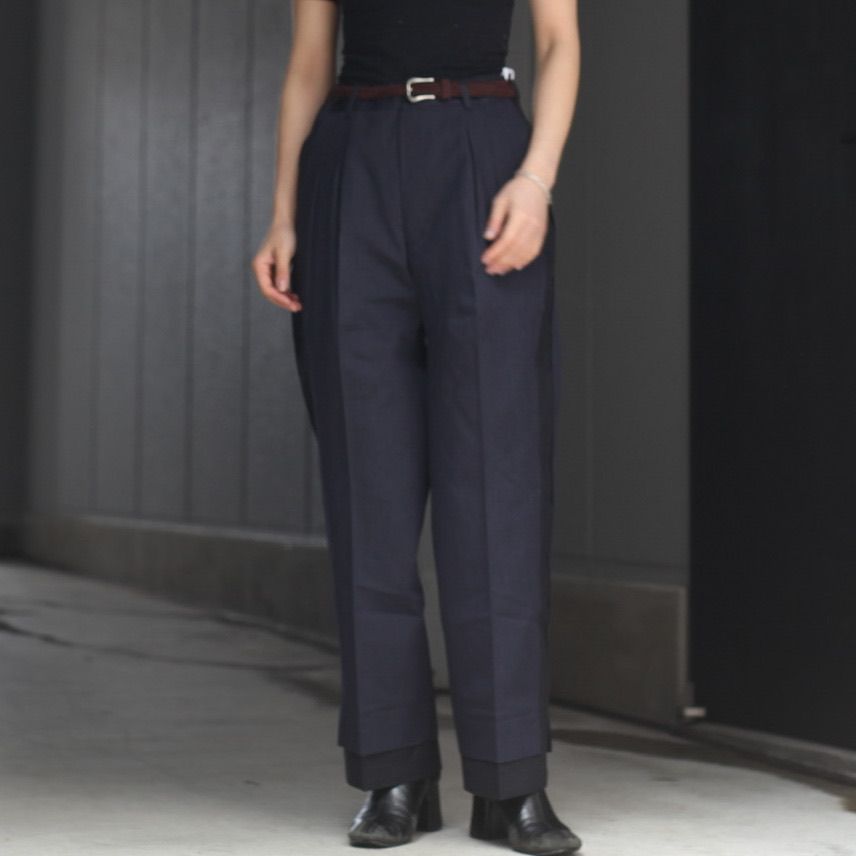 YOKE - 【残り一点】Broken Wide 2pleated Trousers | ACRMTSM ONLINE