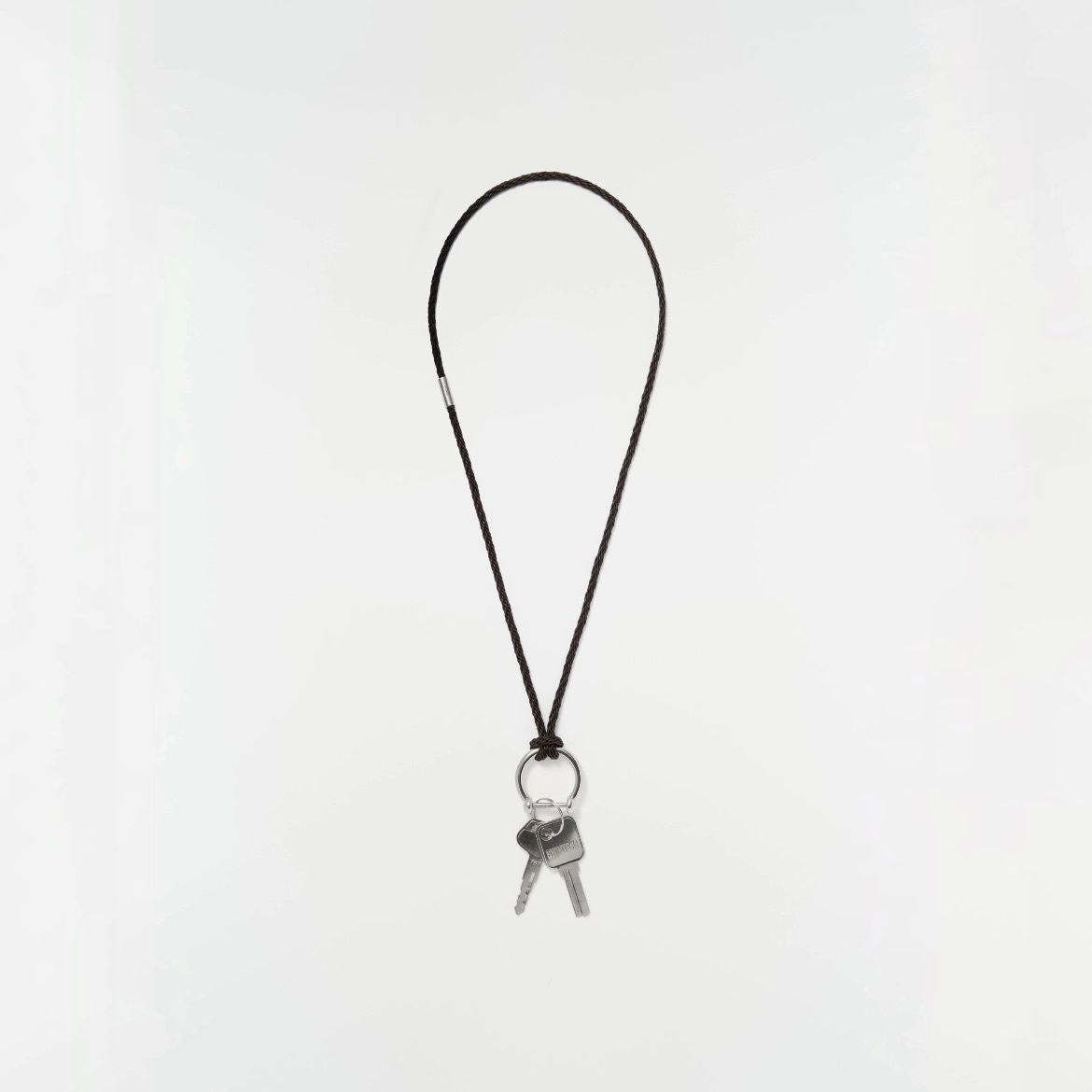 【残りわずか】Braided Leather Keyring Necklace