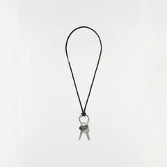 【残りわずか】Braided Leather Keyring Necklace