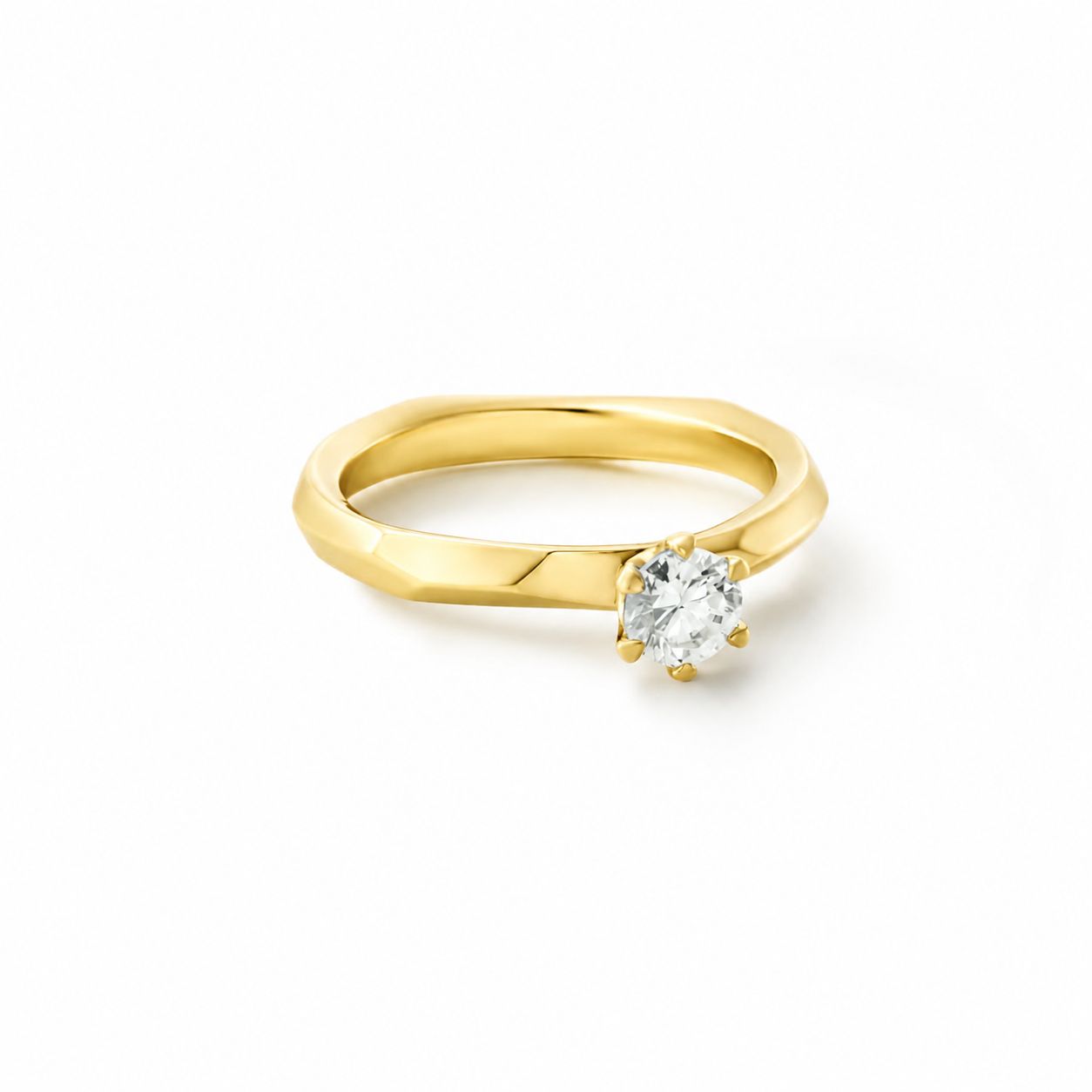 【お取り寄せ注文可能】Quon Round Ring(K18 YELLOW GOLD)