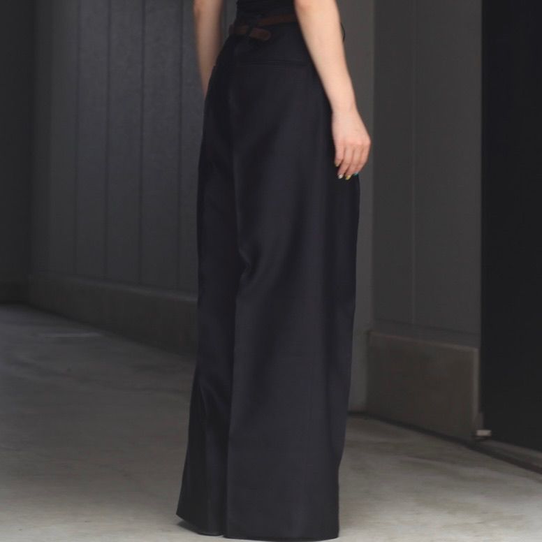 【残り一点】W/R/SI Double Weave Long Wide Trousers