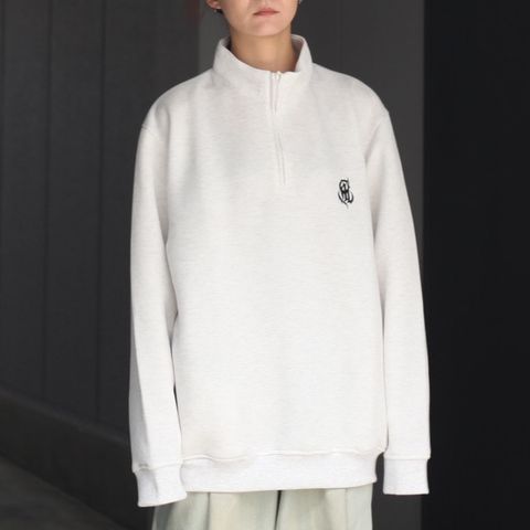 【残り一点】High Gauge Double Knit Half Zip SW