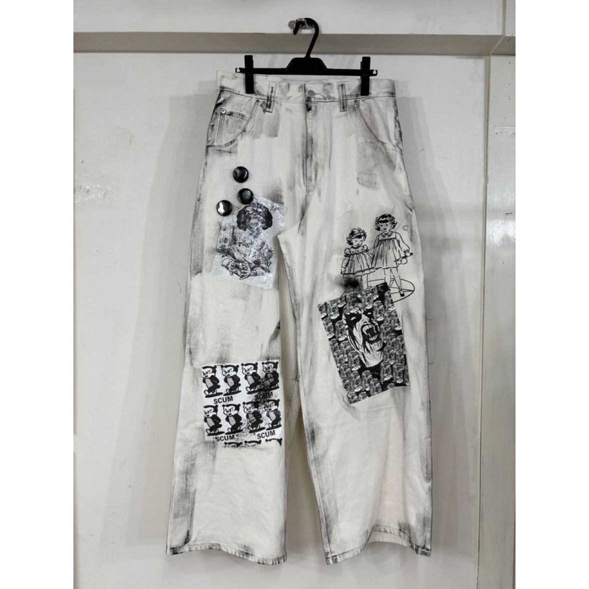【残り一点】Paper Bonding Rubber Coating Denim Pants