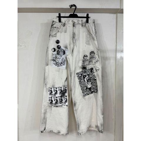 【残り一点】Paper Bonding Rubber Coating Denim Pants