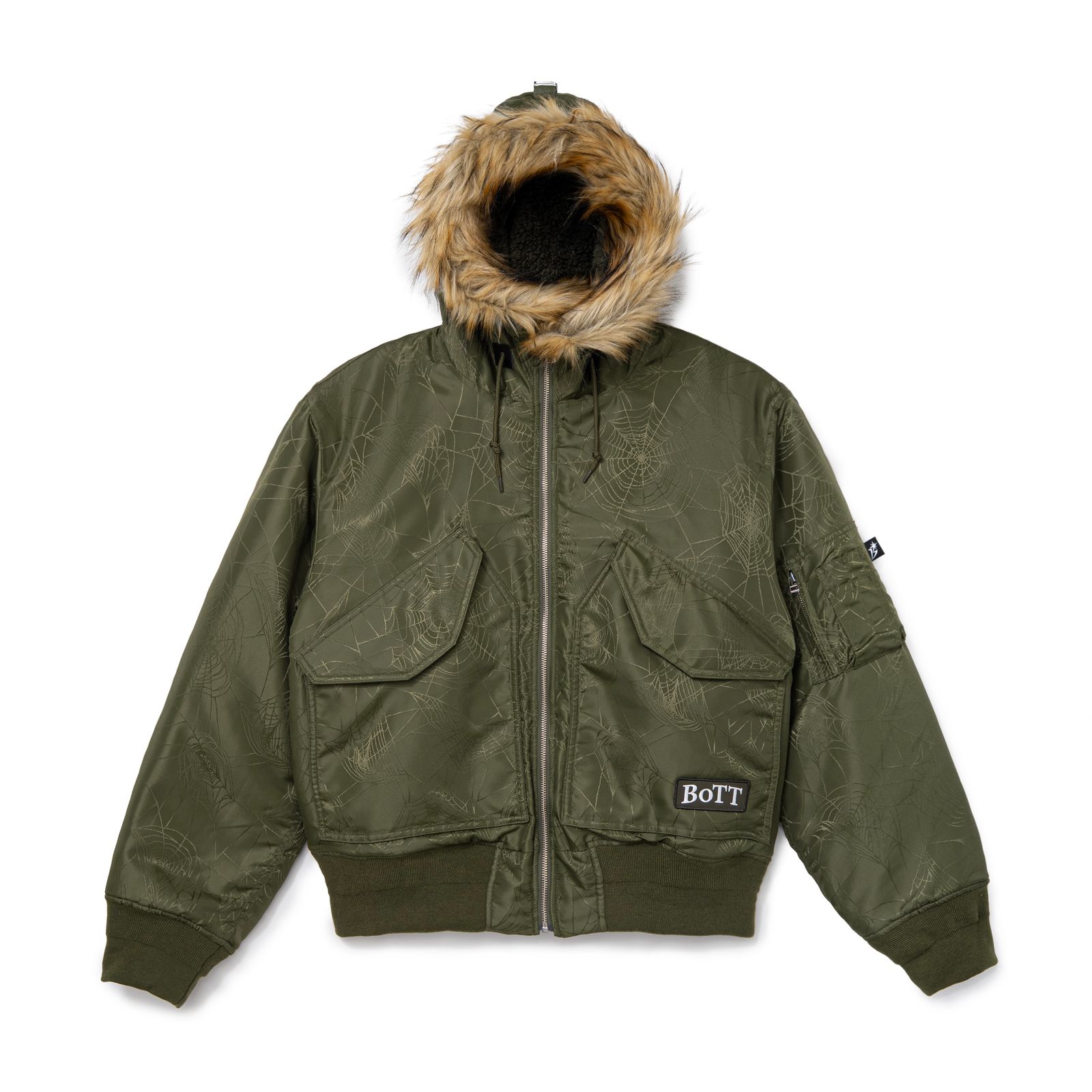 【残り一点】Hooded Jacquard Bomber Jacket