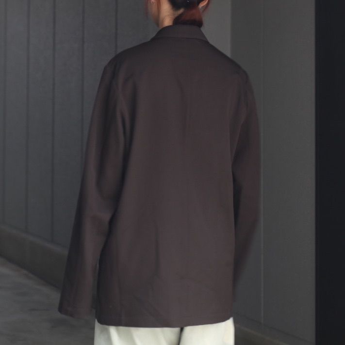 【残り一点】Wool Washer Twill Double Breasted Jacket