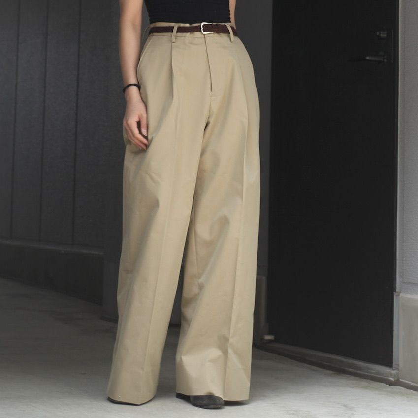 TTT MSW - 【残りわずか】Cotton Polyester Wide Slacks | ACRMTSM