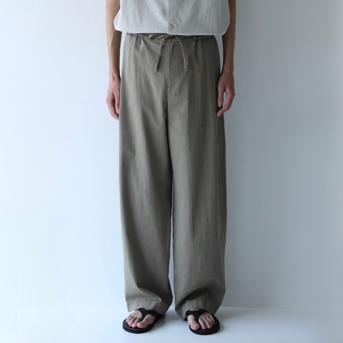 【残り一点】Pique Chambray Easy Pants
