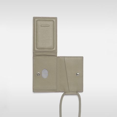 【残り一点】レザーストラップ付ウォレット(TAUPE)