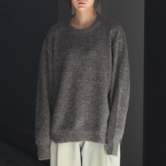 【残り一点】Wool/Alpaca Milled Knit Crew Neck LS