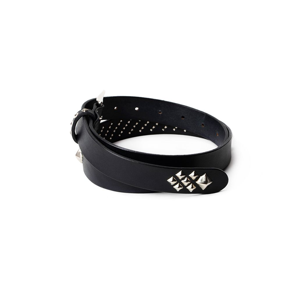 【残り一点】Studs Leather Narrow Belt