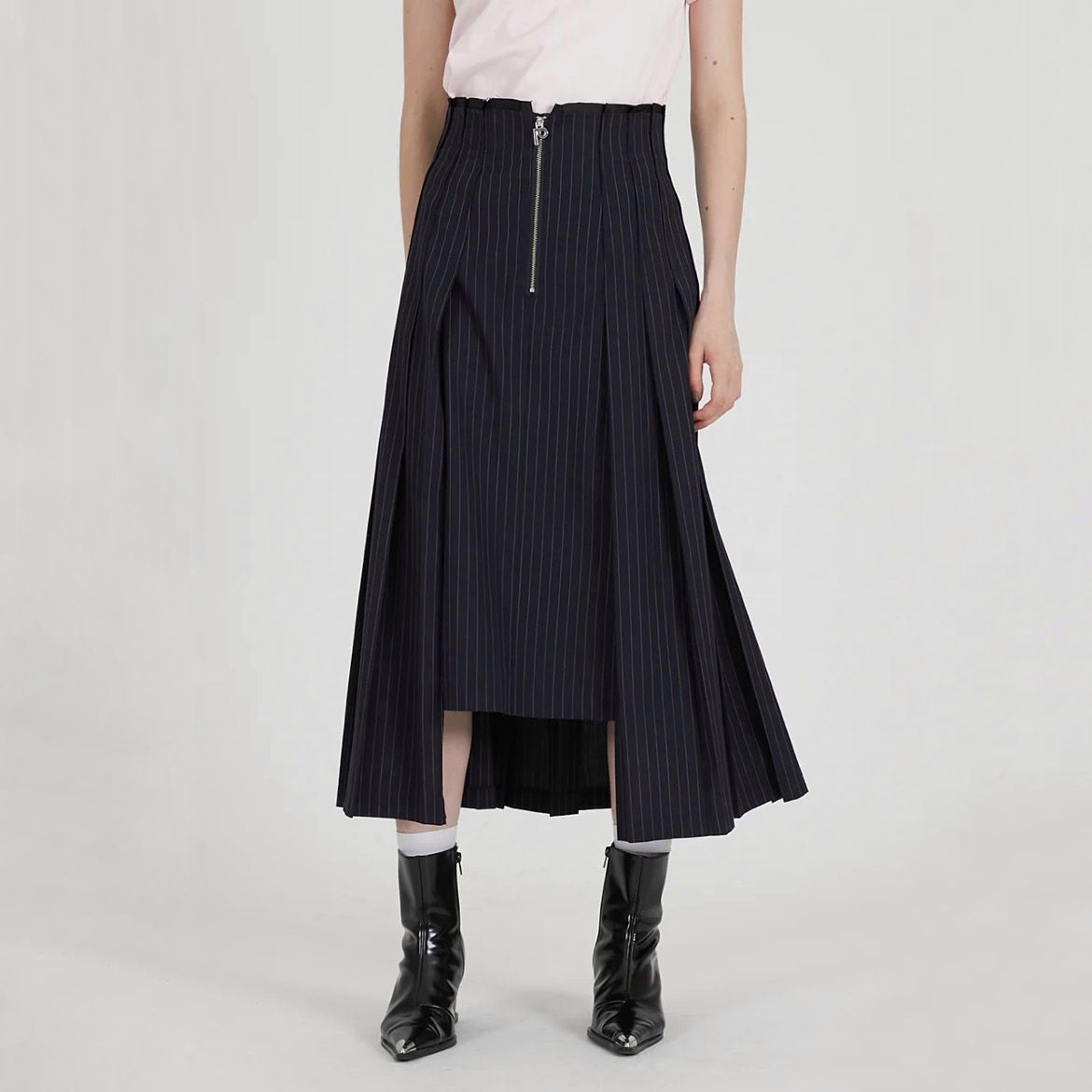 【残り一点】Irregular Pleated Skirt