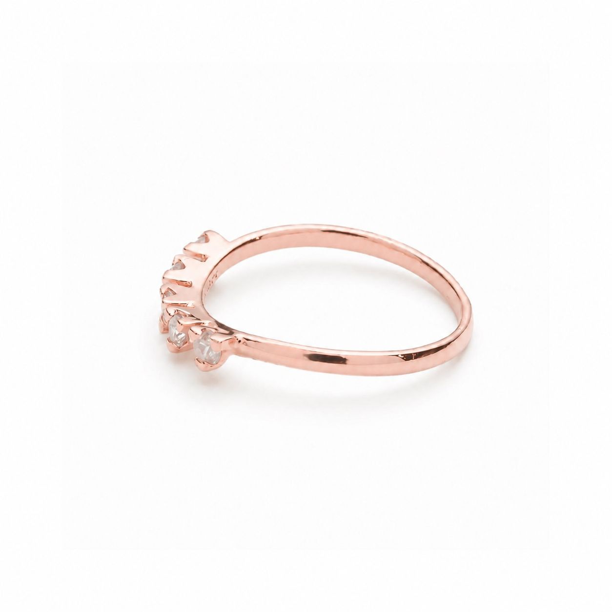 【お取り寄せ注文可能】Triangle 5Dia Ring(K18 PINK GOLD)