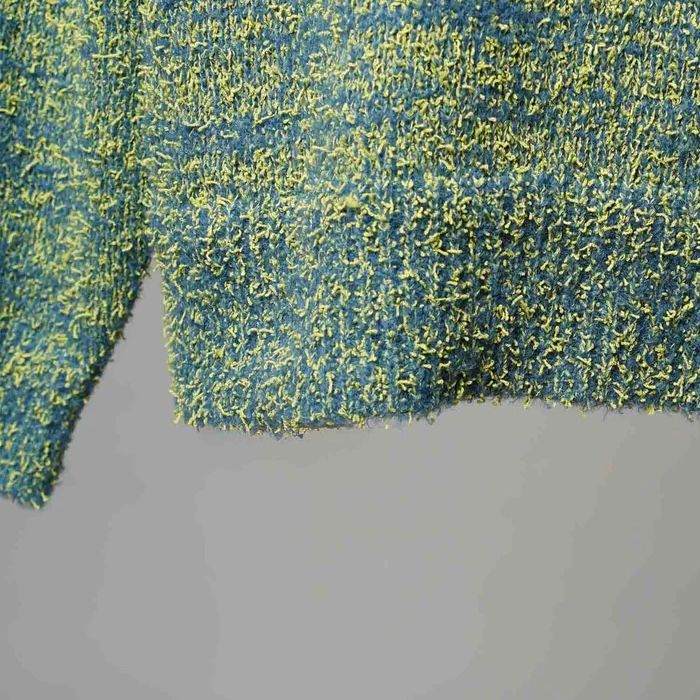 【残り一点】Mix Color Fancy Yarn Prime-Over Skipper Knit Pullover