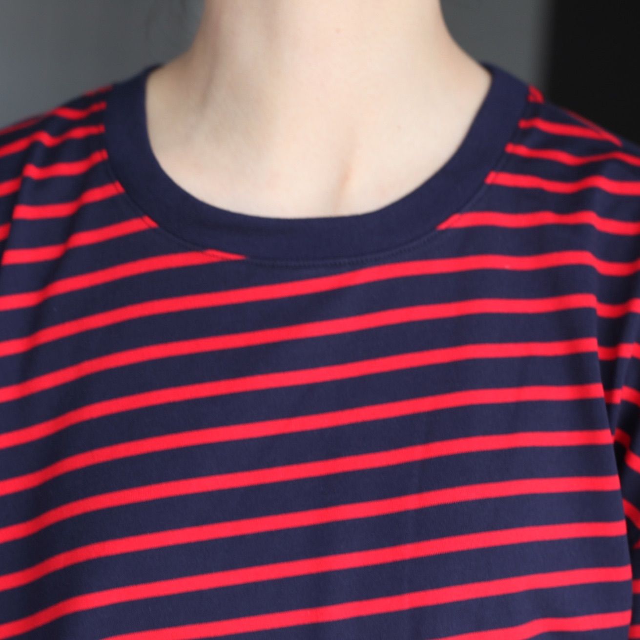 【残り一点】オーバーサイズボーダーL/S Tee