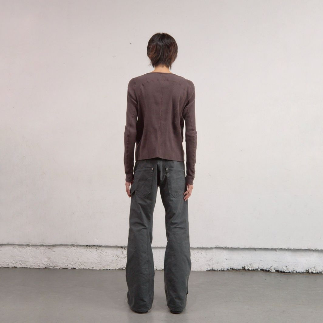 【残りわずか】Panelled Ribbed Long Sleeve T-shirt