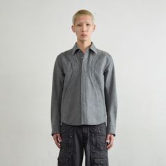 【残り一点】Wool Fly Front Long Sleeve Shirt