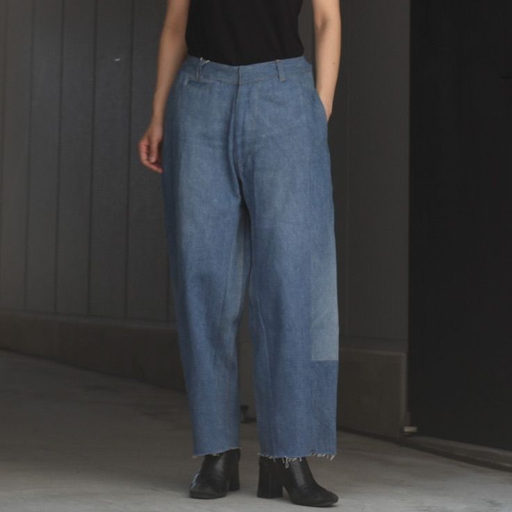 【残り一点】Reconstructed Super Baggy Slacks Denim_1(S)