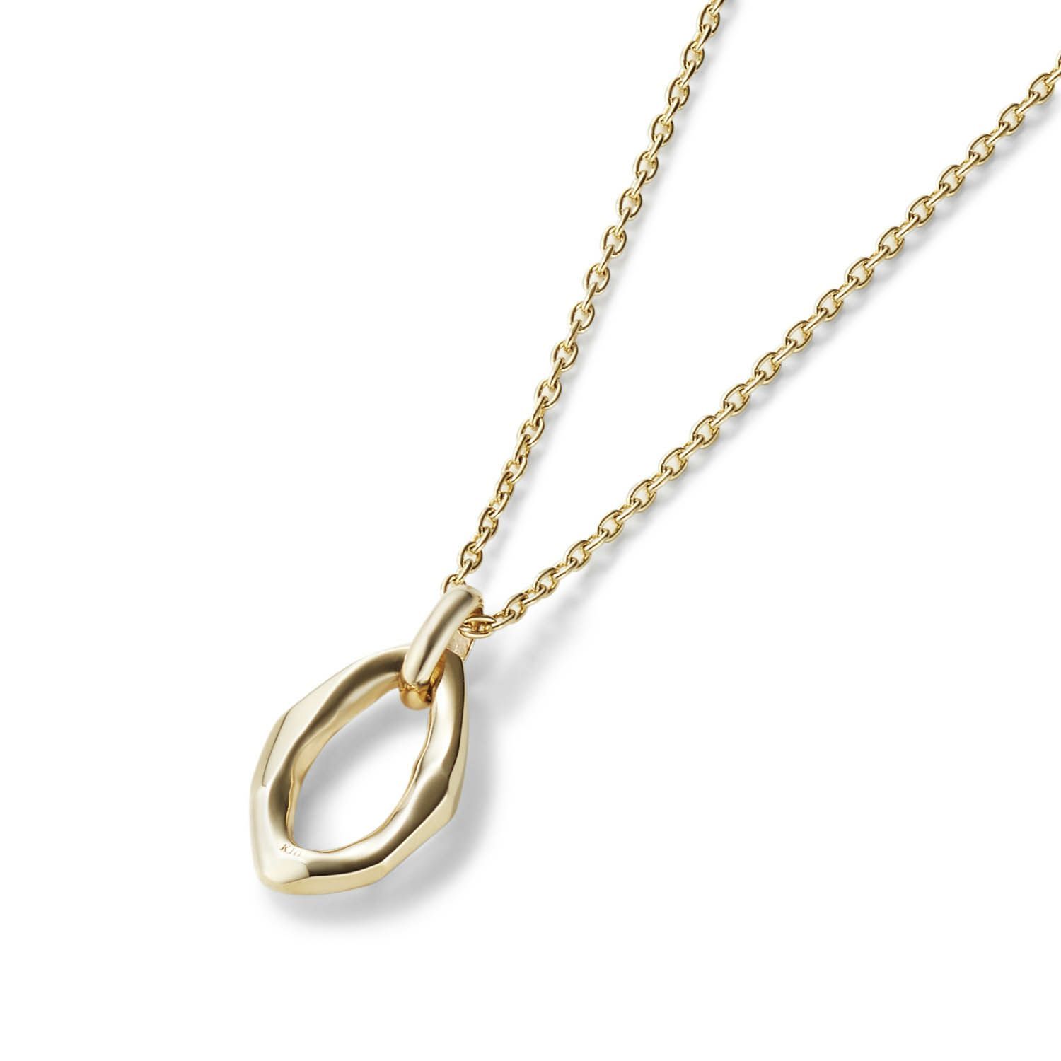 【お取り寄せ注文可能】K10 Crockery Ring Pendant_S(GOLD)