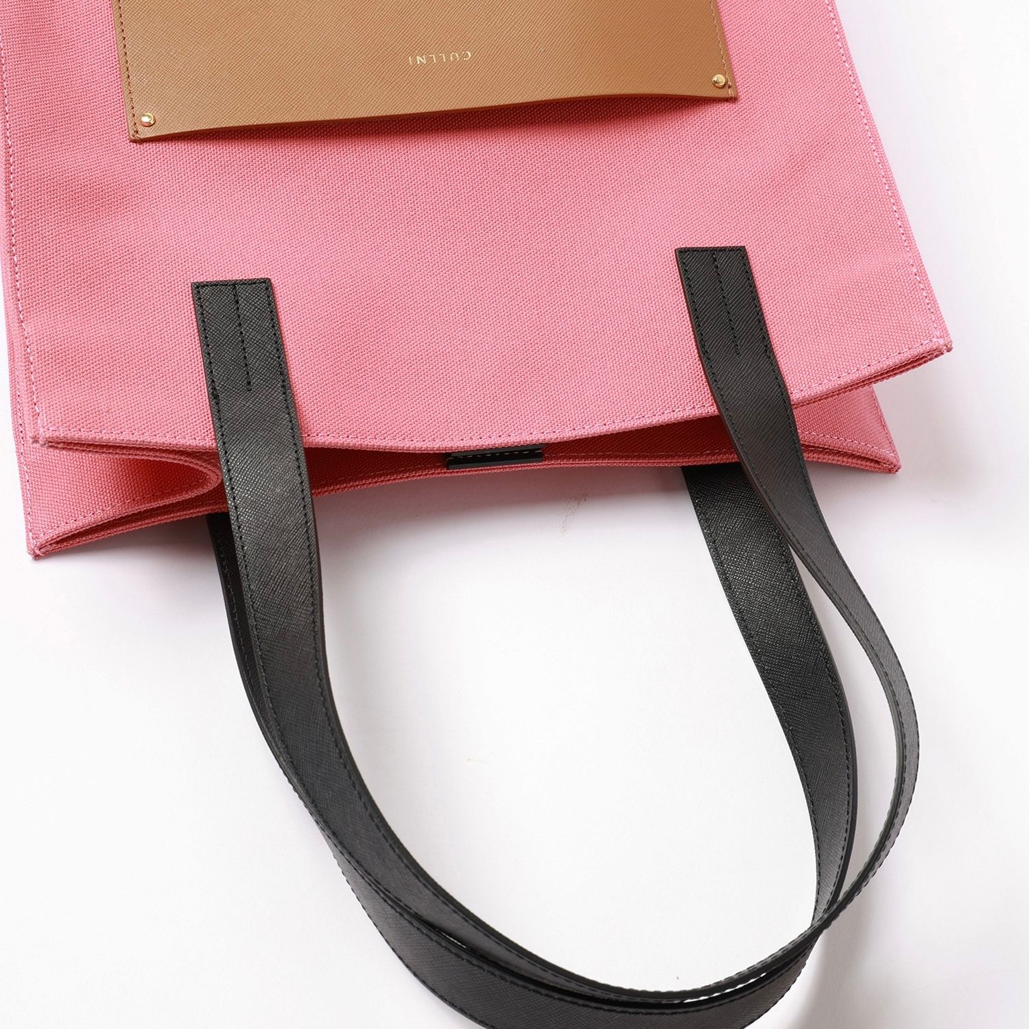 【残り一点】Leather Pocket Canvas Tote