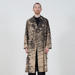 【残り一点】Photo Printed Cotton Trench Coat