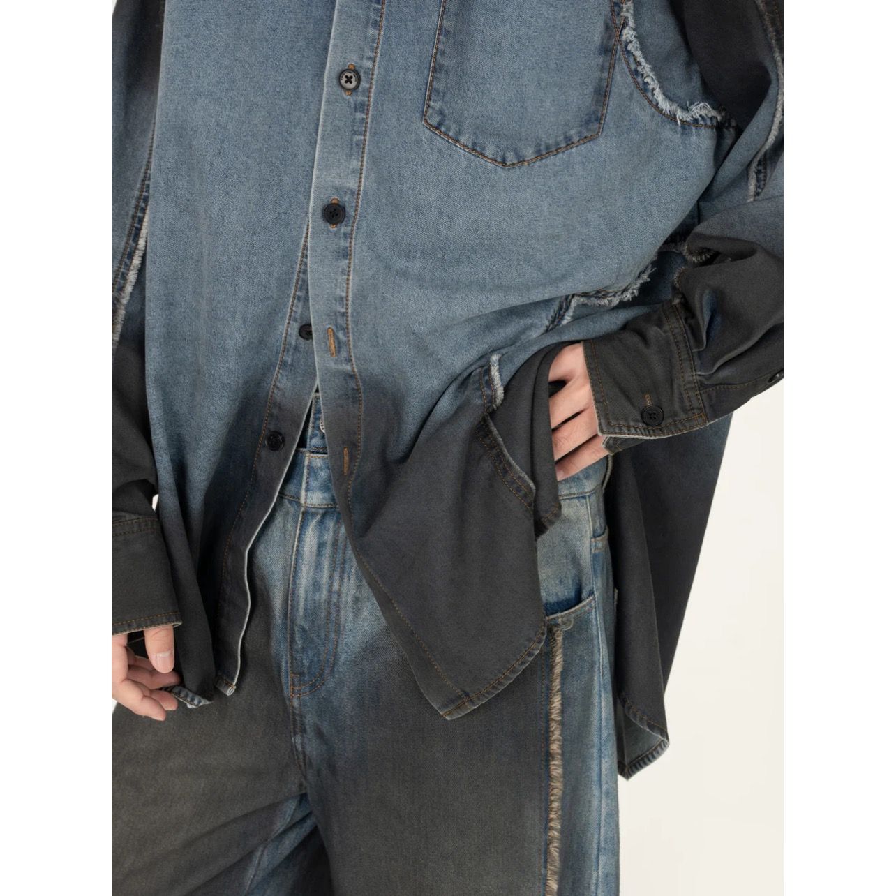 【残り一点】Indigo Gradient Denim Shirt