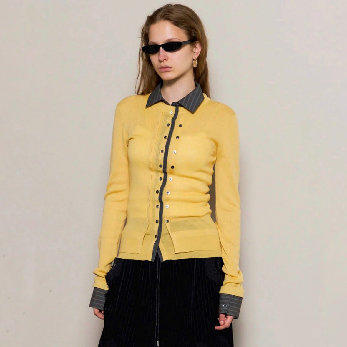 【残り一点】2way Knit Shirt