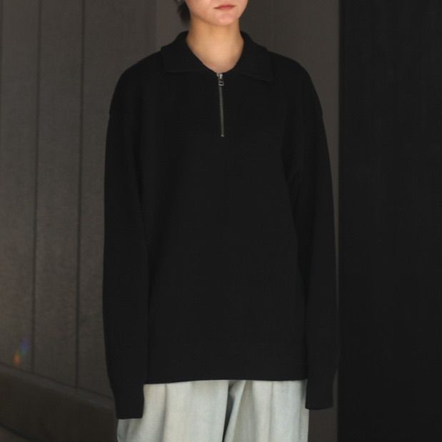 crepuscule - 【残り一点】Moss Stitch Half Zip Polo | ACRMTSM ONLINE STORE