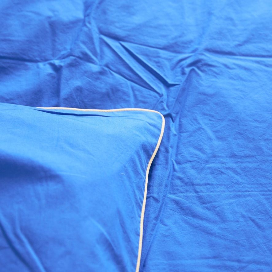 【残り一点】Frame Bedding Set SS(BLUE×YELLOW)
