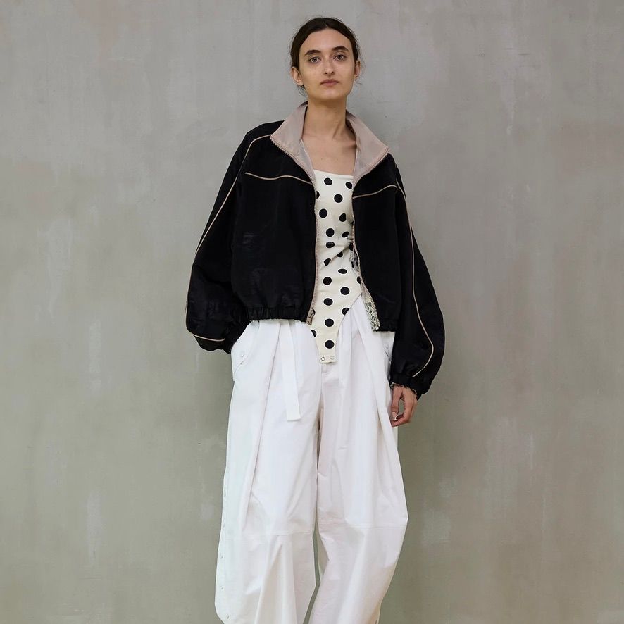 【残り一点】リバーシブルレースブルゾン