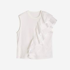【残り一点】Unbalance Ruffle Tank Top