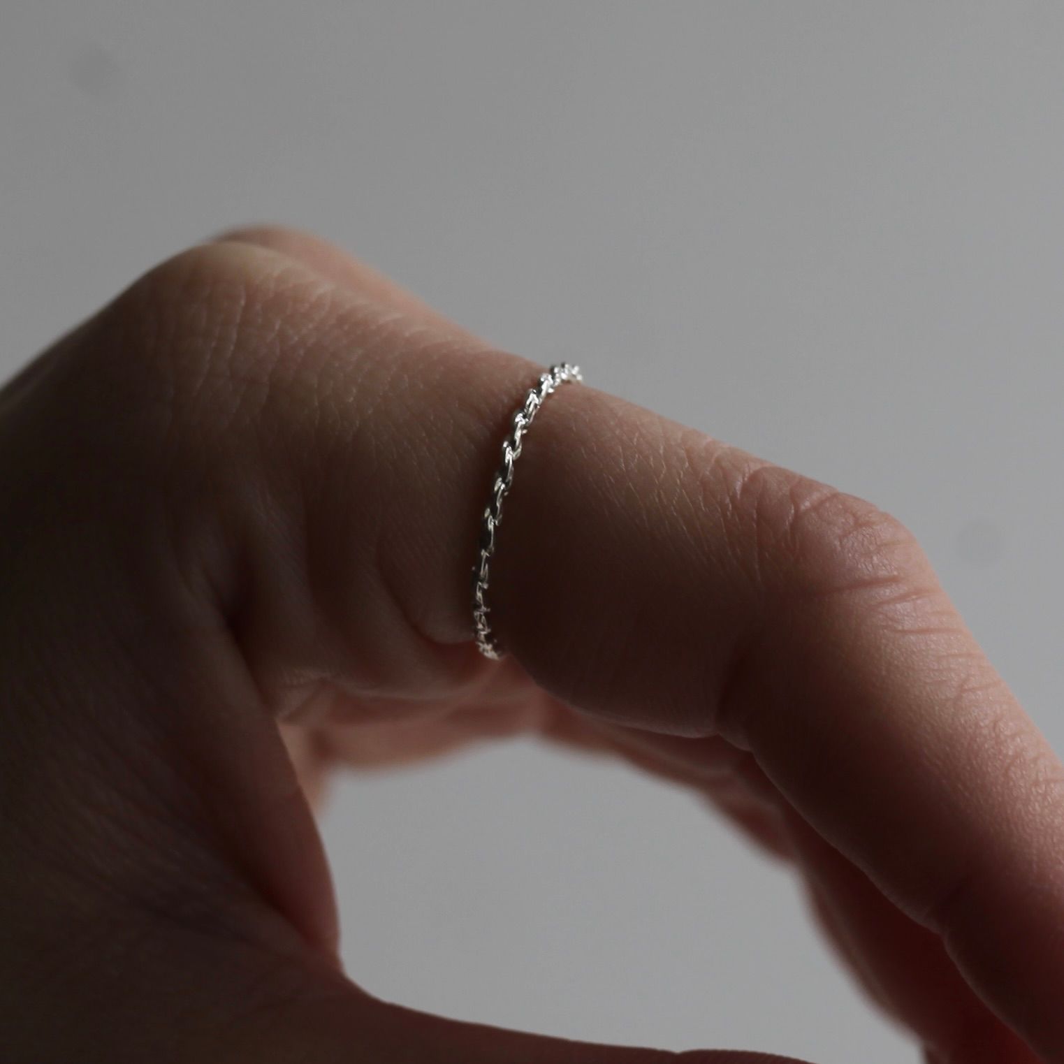 【残り一点】Rope Chain Ring(1.6mm)