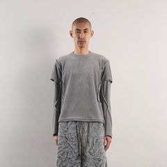 【残りわずか】Velour Double Layer Long Sleeve T-shirt